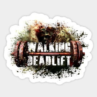 Deadlift Walking Dead Sticker